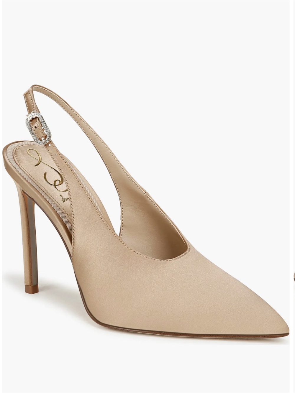 Sam Edelman Alina Slingback Heel In Ecru Women’s Size 7.5M New In Box